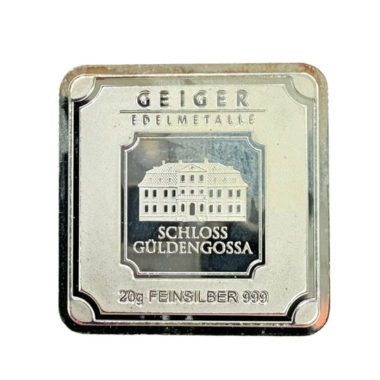 Geiger 20 g Silver Bar (Secondary) (No Assay)