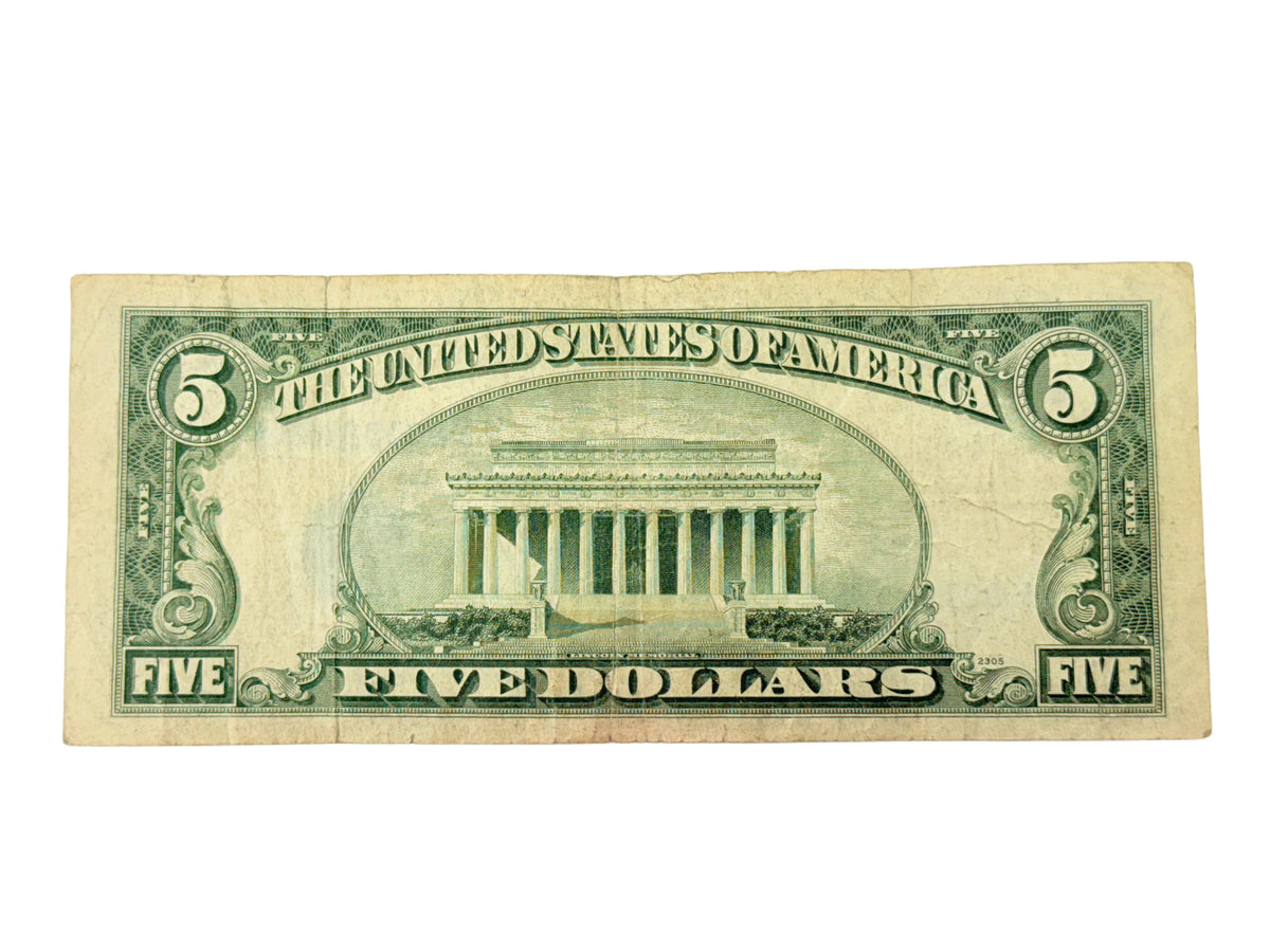 1953-B $5 Silver Certificate (F)