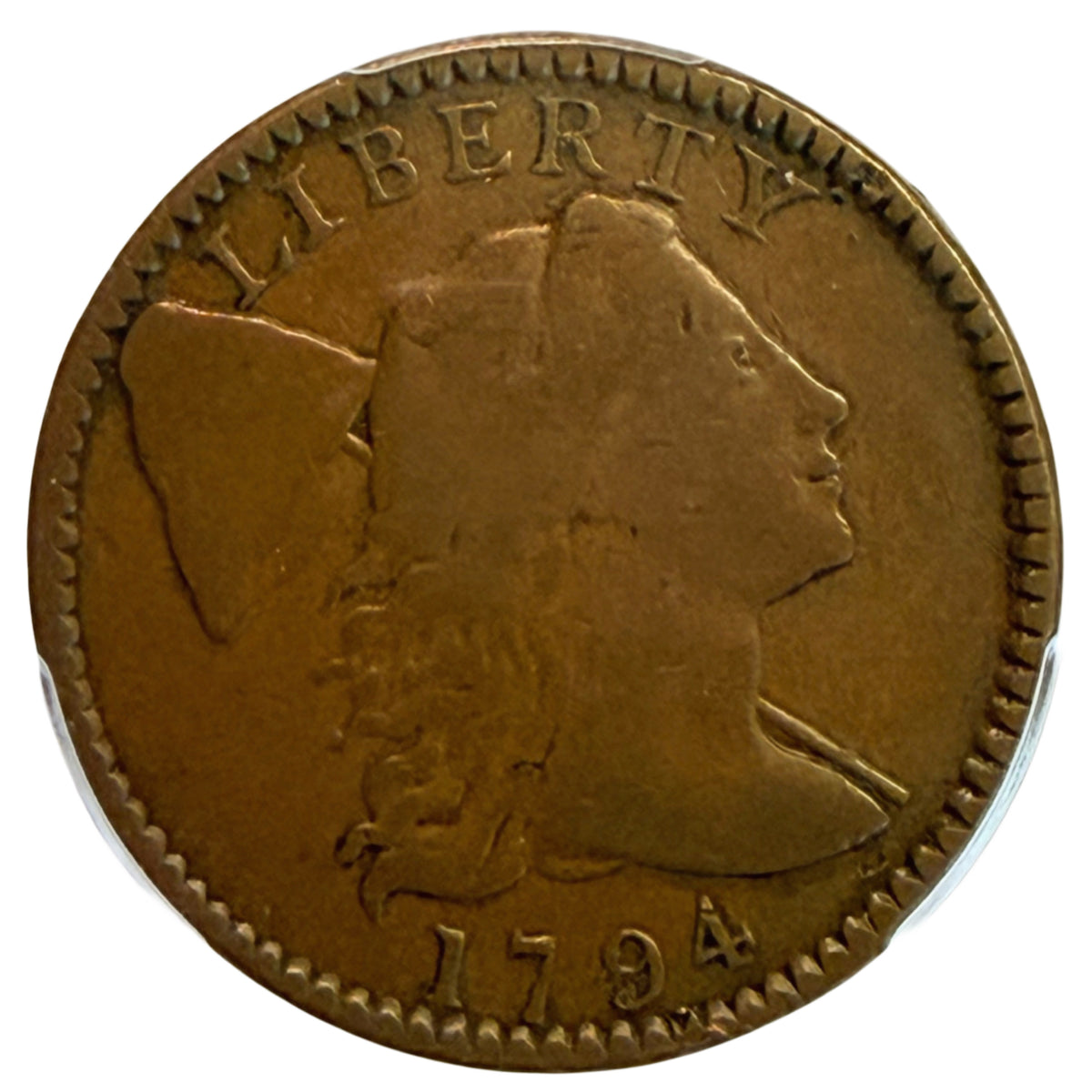 1794 Head of 1795 Liberty Cap Large Cent PCGS F15 CAC