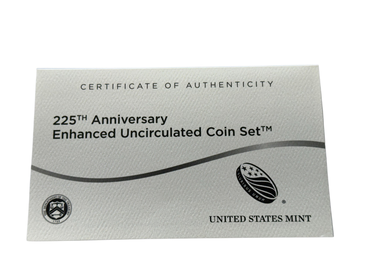 2017-S 225th Anniversary Enhanced 10 Coin Uncirculated Set