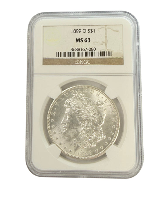 1899-O Morgan Silver Dollar NGC MS63