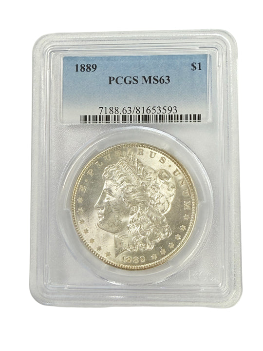 1889 Morgan Silver Dollar PCGS MS63