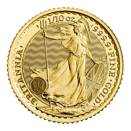 British 1/10 oz Gold Britannia (Random Year)