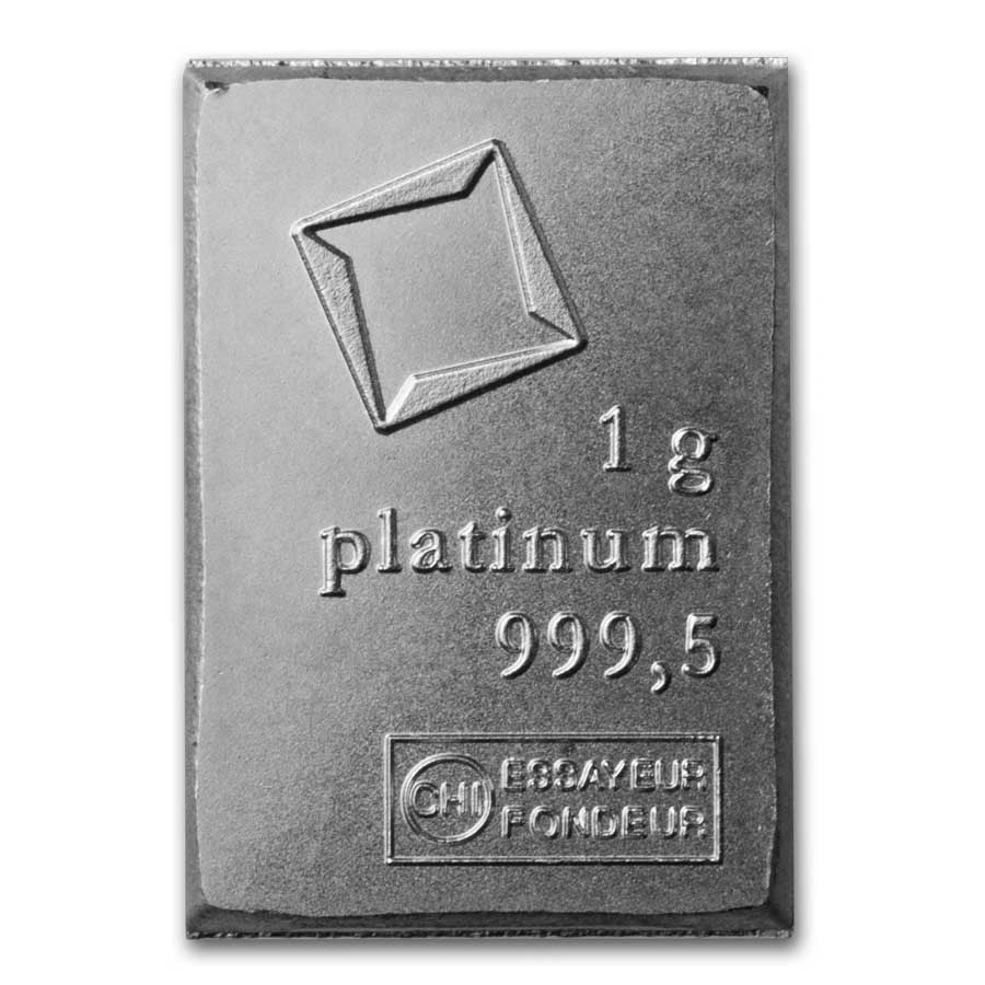 Valcambi 1g Platinum Bar (Secondary) (Uncarded)