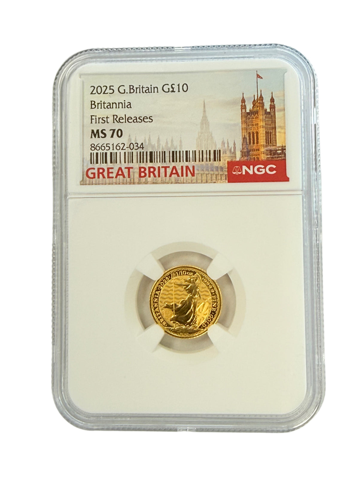 2025 Britain 1/10 oz Gold Britannia NGC MS70