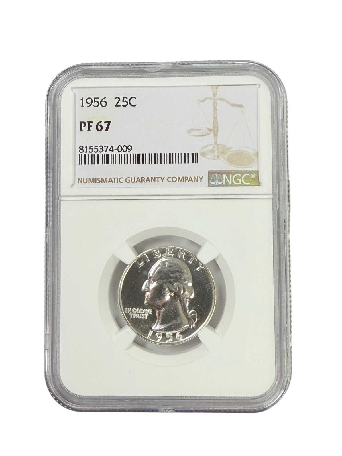 1956 Washington Quarter NGC PF67