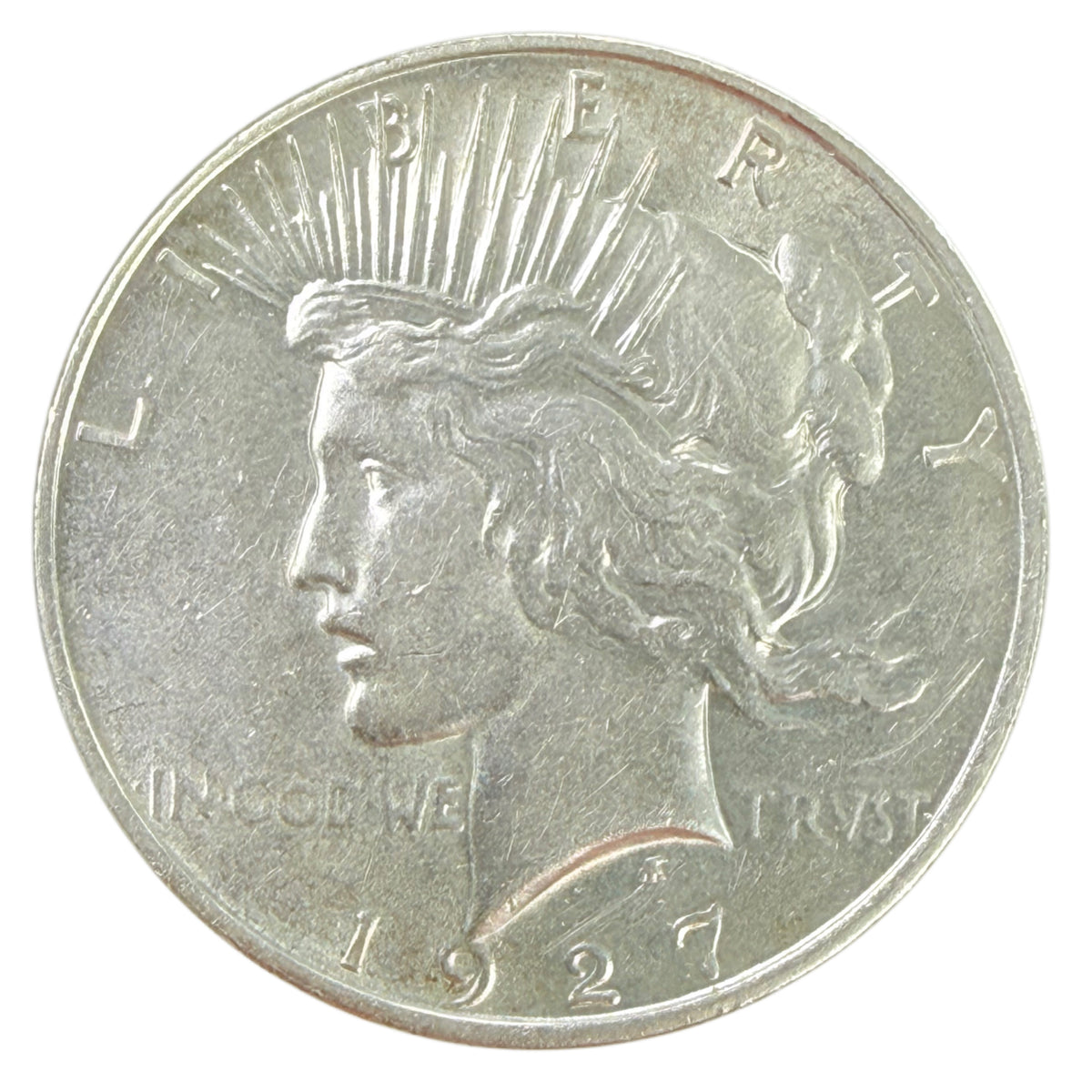 1927-D Peace Silver Dollar (AU Details)