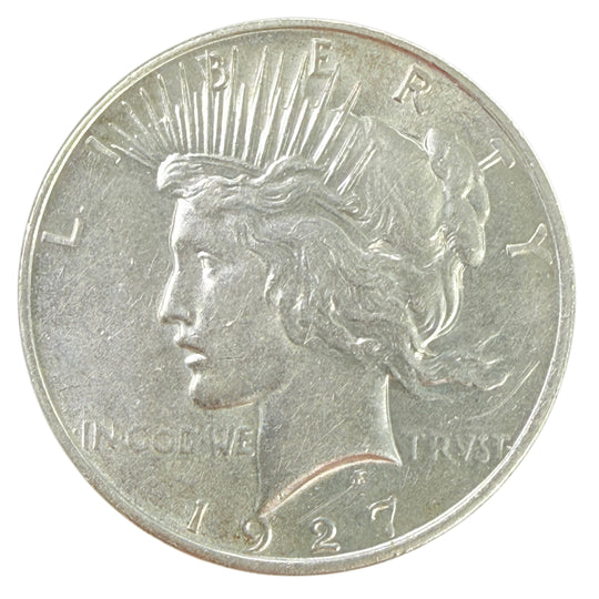 1927-D Peace Silver Dollar (AU Details)