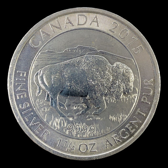 2015 Canadian 1 1/4 oz Silver Bison (Secondary)