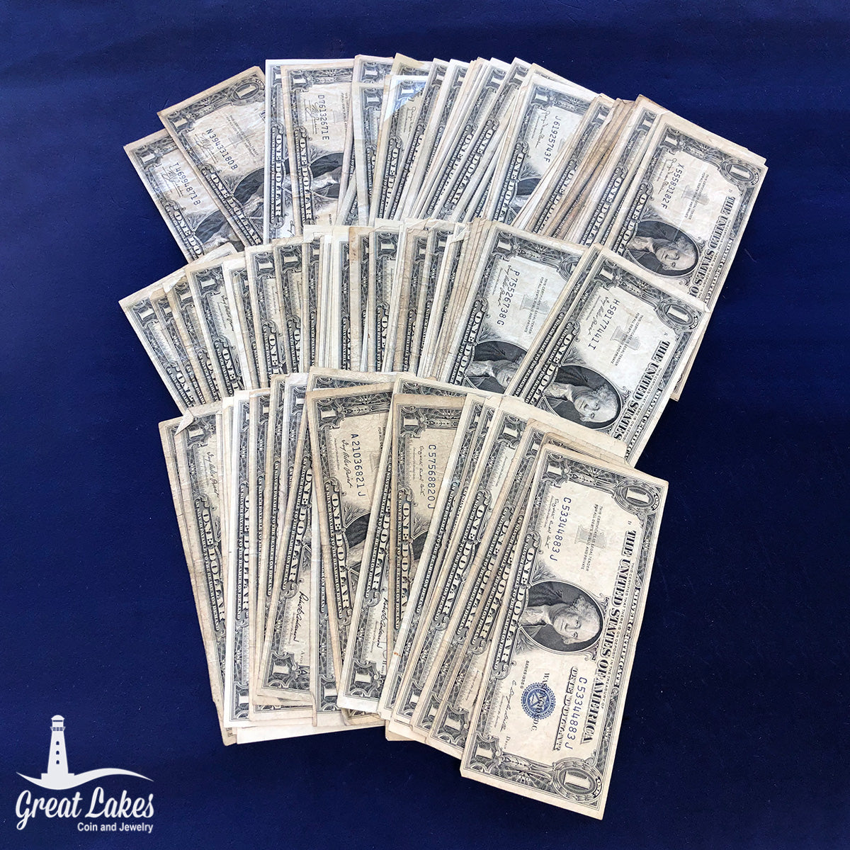 Lot of 114 - 1935 Series $1 Silver Certificates (VG-AU) (Plus Stars)