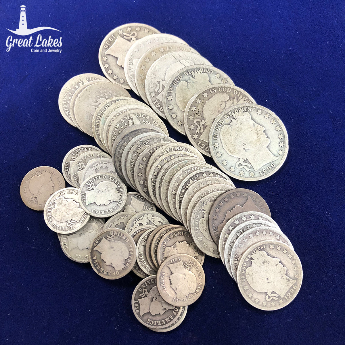 $12.30 FV Barber Coins