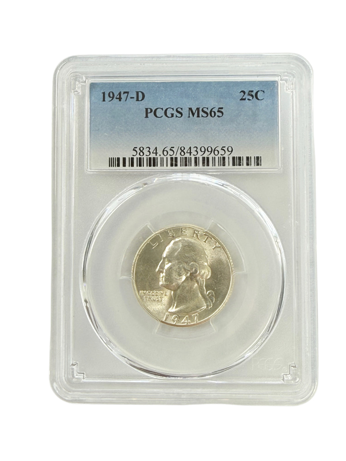 1947-D Washington Quarter PCGS MS65
