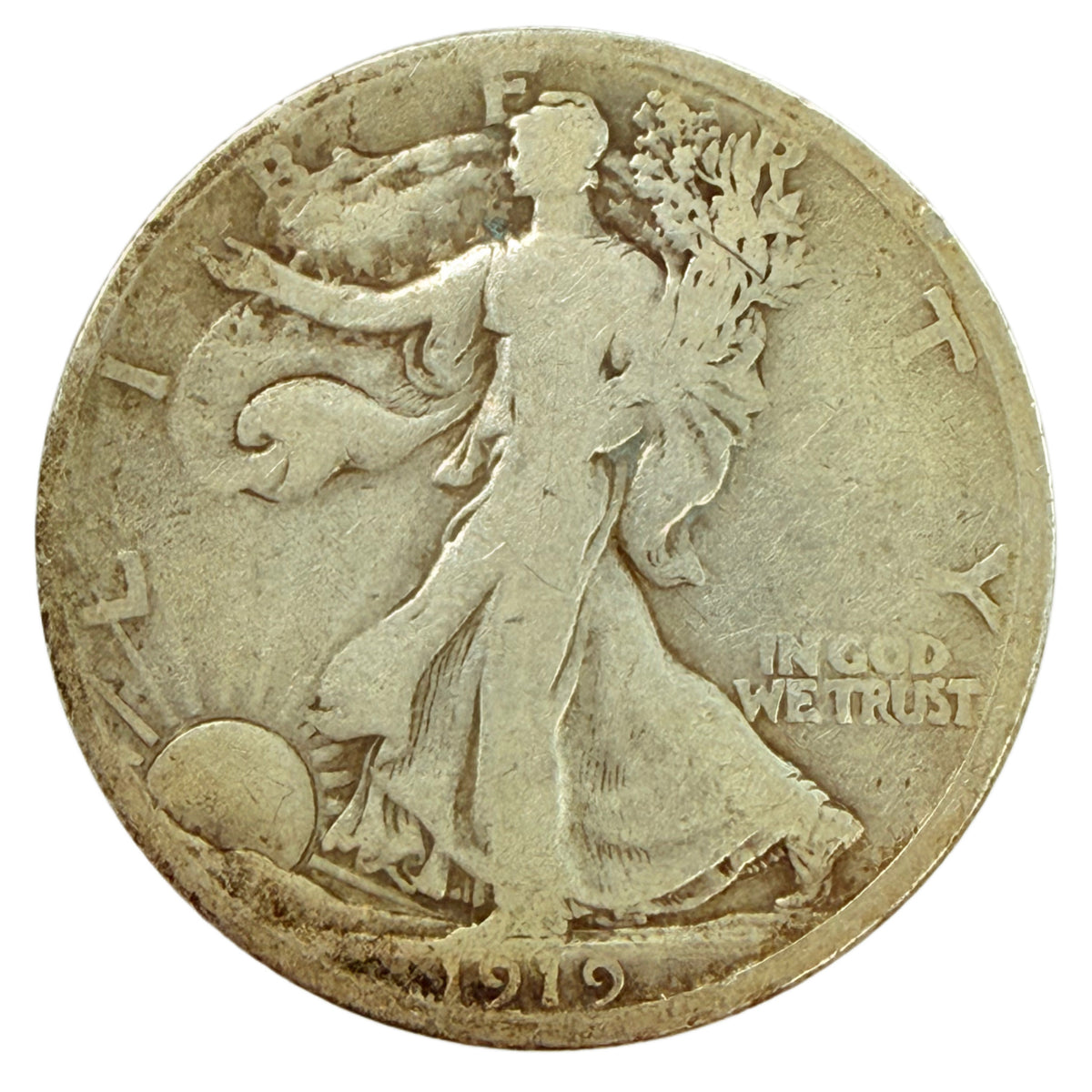1919-S Walking Liberty Half Dollar (G Details)