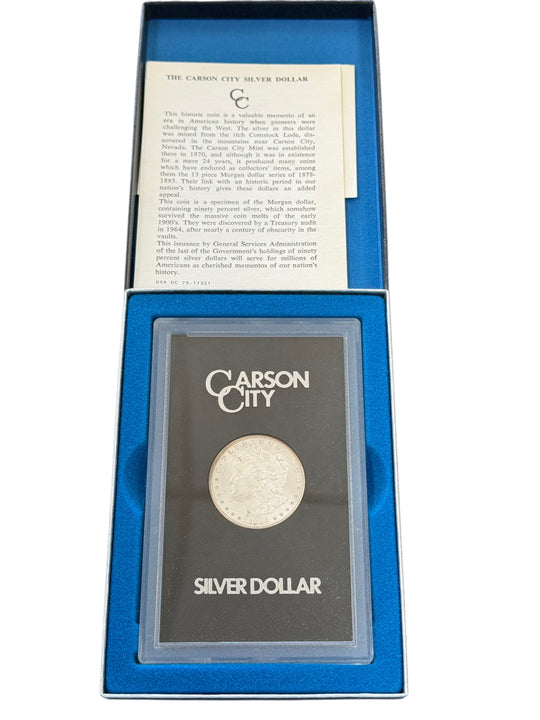 1884-CC Morgan Silver Dollar GSA (With Box & CoA)