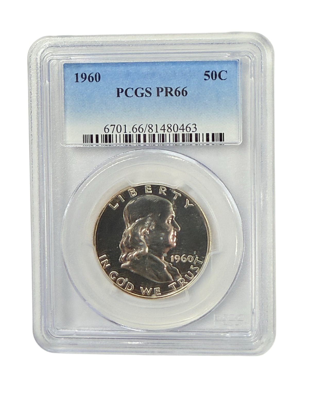 1960 Franklin Half Dollar PCGS PR66