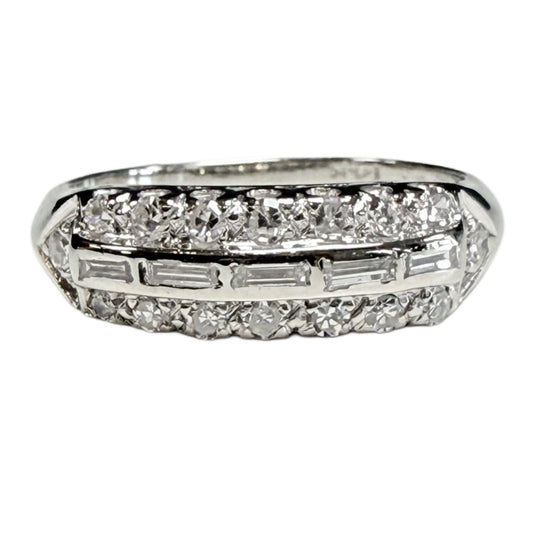 14k White Gold Diamond Ring
