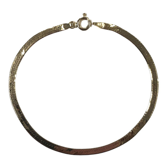 14k Gold Herringbone Bracelet