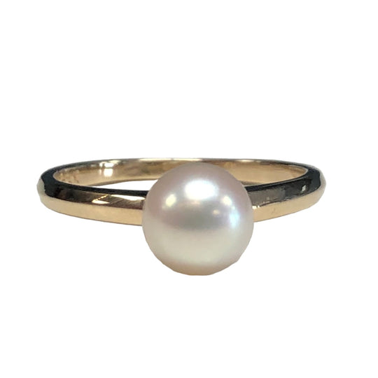 Brogen 14k Gold & Pearl Ring