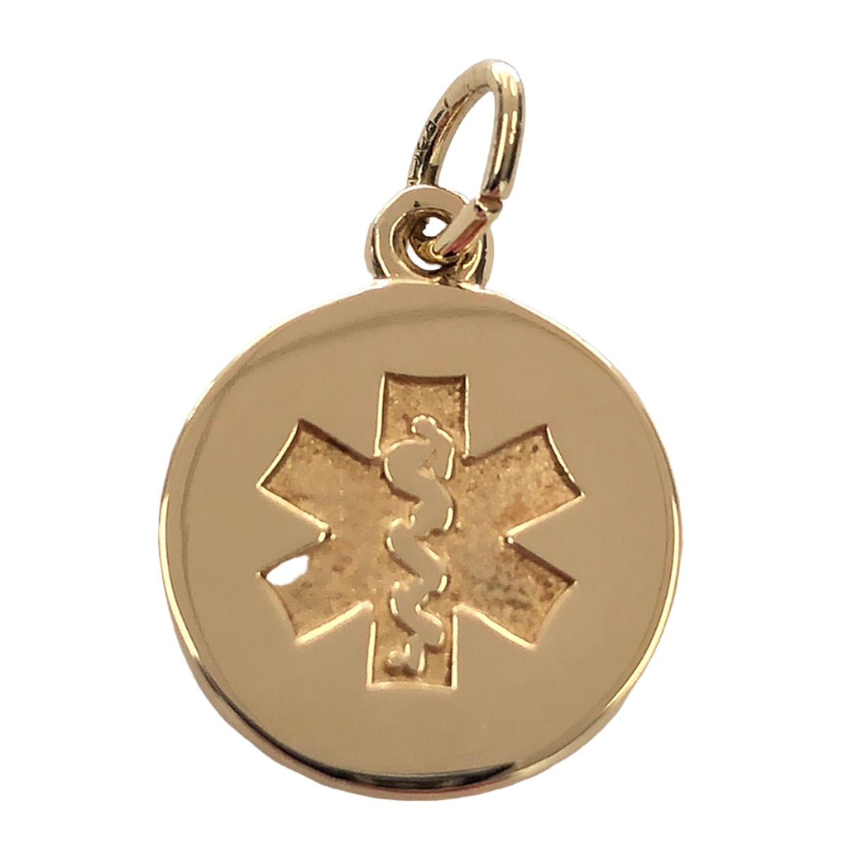 14k Gold Caduceus Charm / Pendant