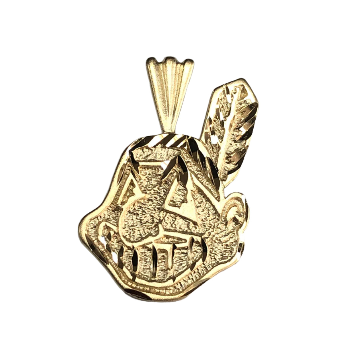 14k Gold Chief Wahoo Cleveland Indians Pendant