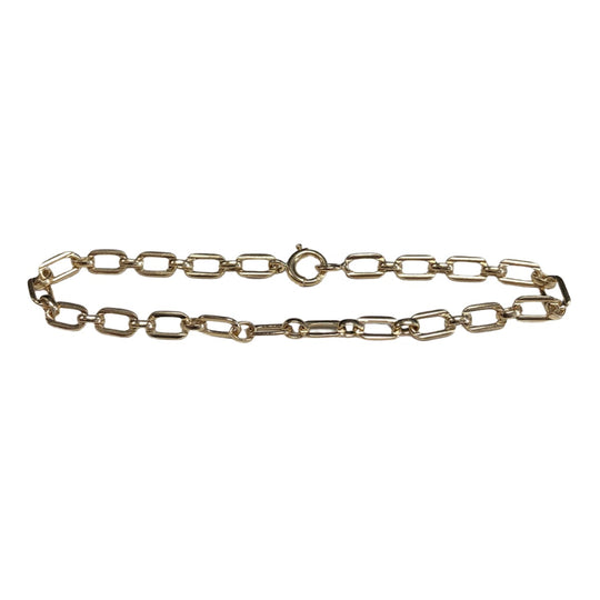 14k Gold Oval Link Bracelet