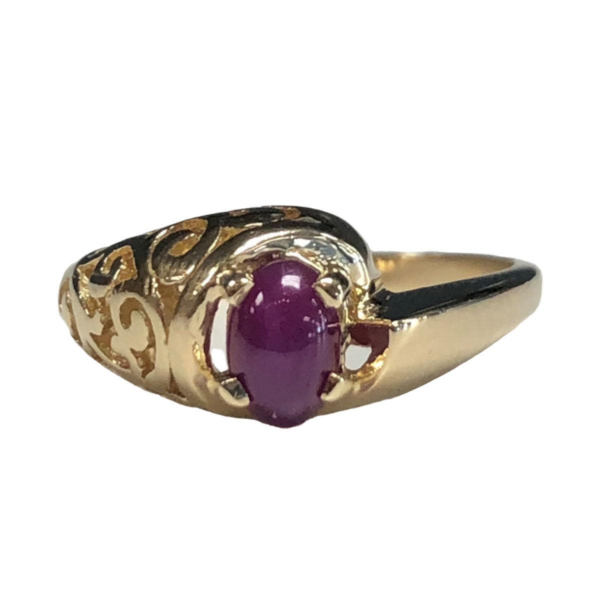 14k Gold Pink Star Sapphire Ring Great Lakes Coin
