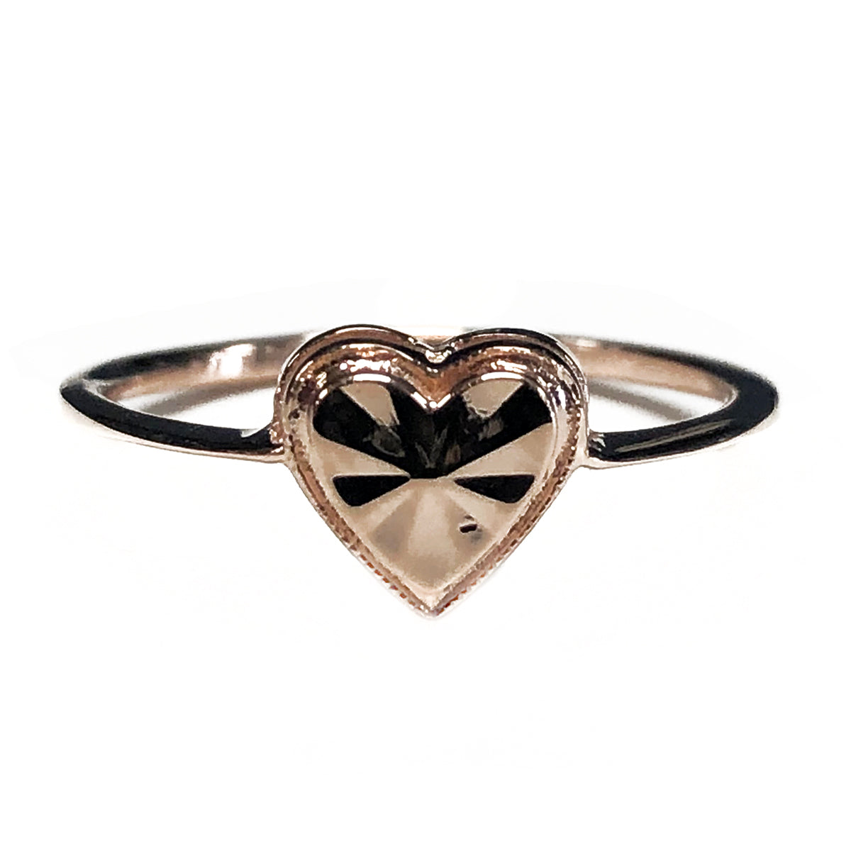 Beverly Hills 14k Rose Gold Heart Ring