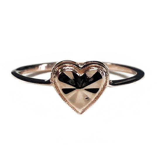 Beverly Hills 14k Rose Gold Heart Ring