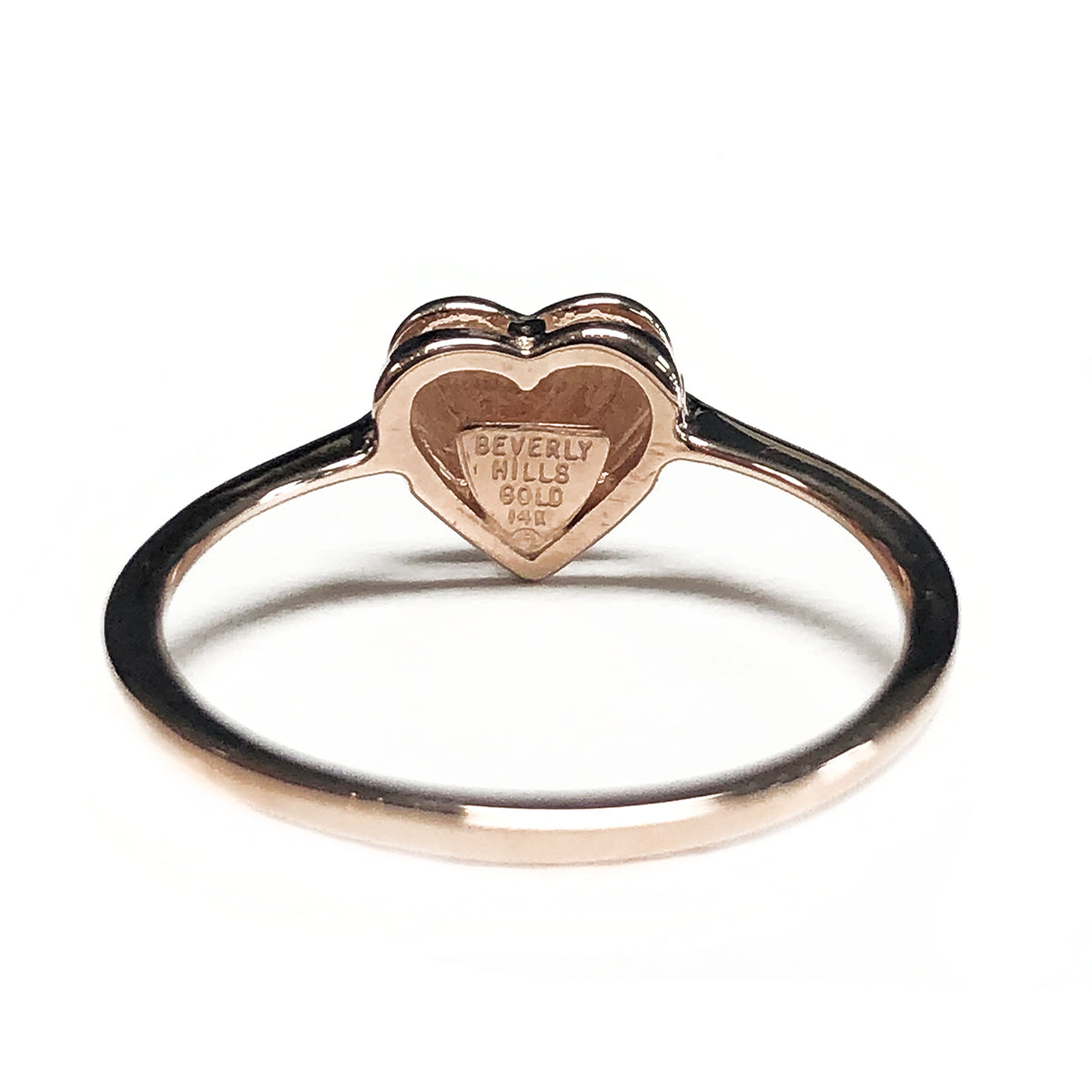Beverly Hills 14k Rose Gold Heart Ring