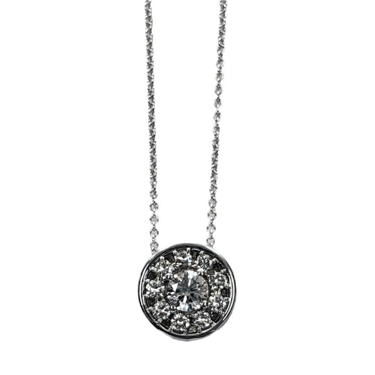14k White Gold Diamond Necklace