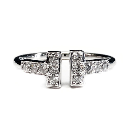 14k White Gold Diamond Ring