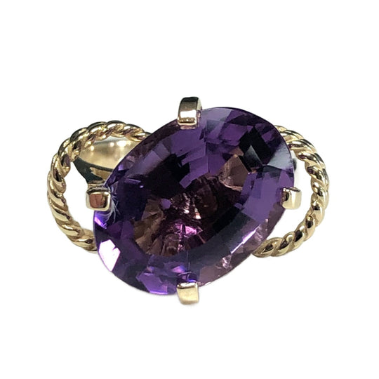 14k Gold & Amethyst Ring