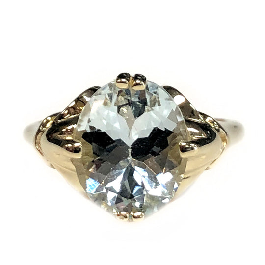 14k Gold & Aquamarine Ring