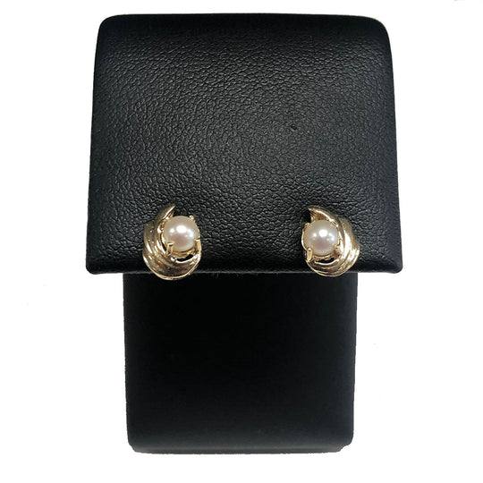 14k Gold & Pearl Earrings