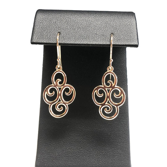 James Avery 14k Yellow Gold Swirl Earrings