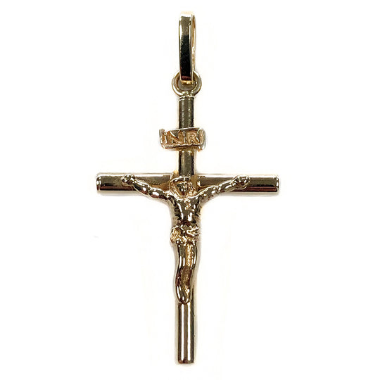 14 k Yellow Gold Crucifix Pendant