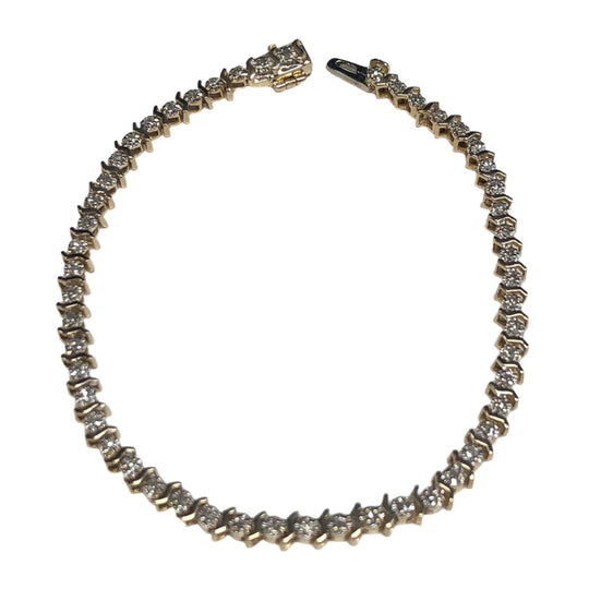 14k Gold Diamond Tennis Bracelet