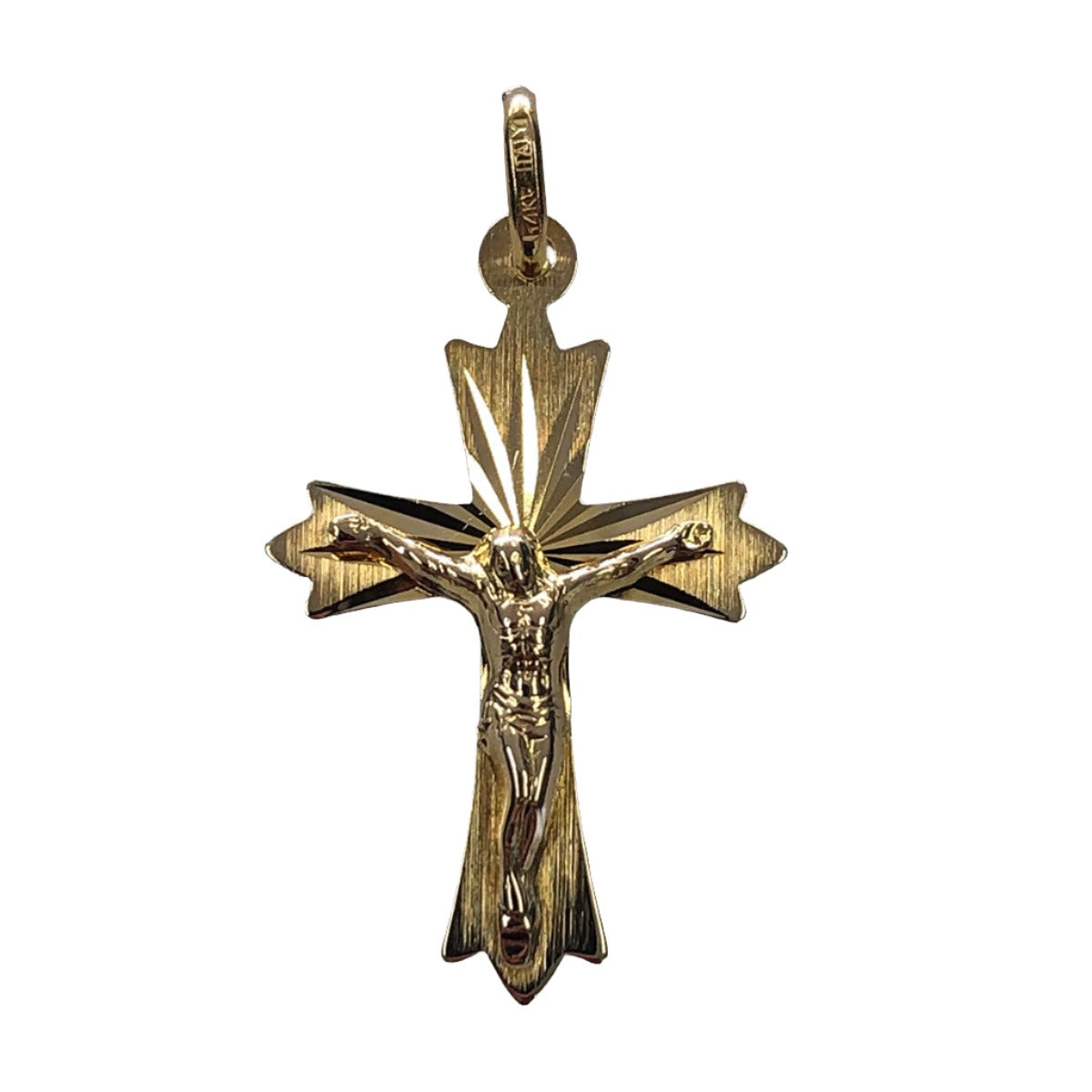 14k Gold Crucifix Pendant