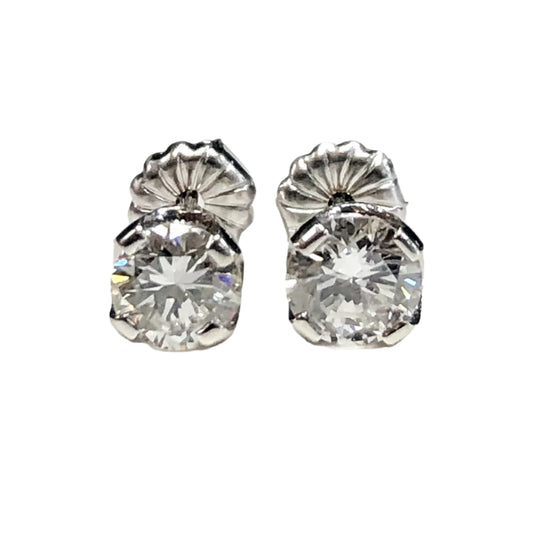 14k Gold & Diamond Stud Earrings