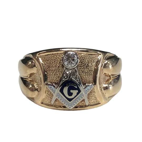 14k Gold Masonic Signet Ring