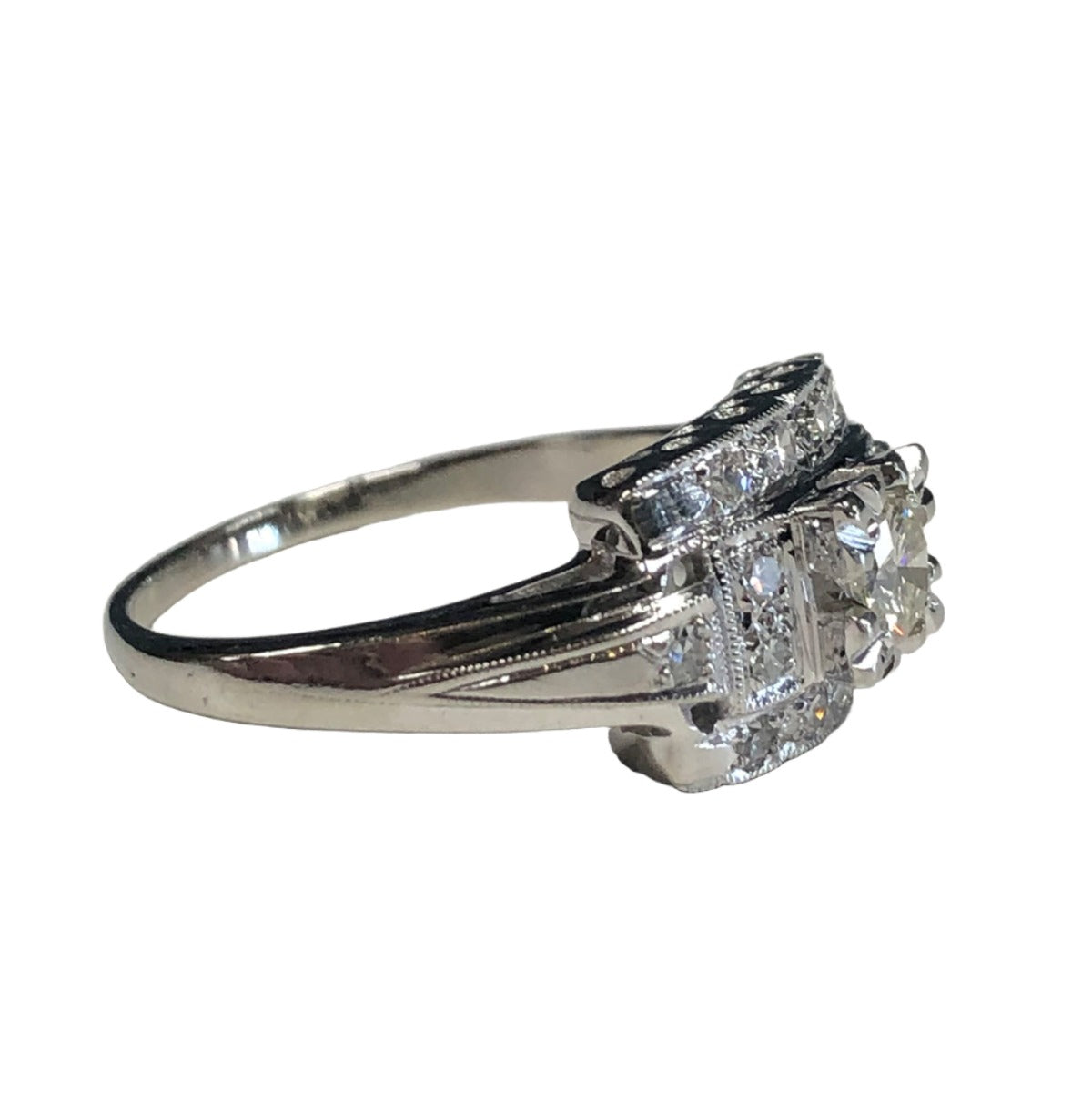 14k White Gold Diamond Ring