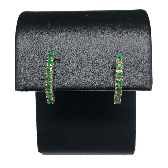 14k Gold & Emerald Earrings