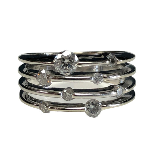14k White Gold Diamond Ring
