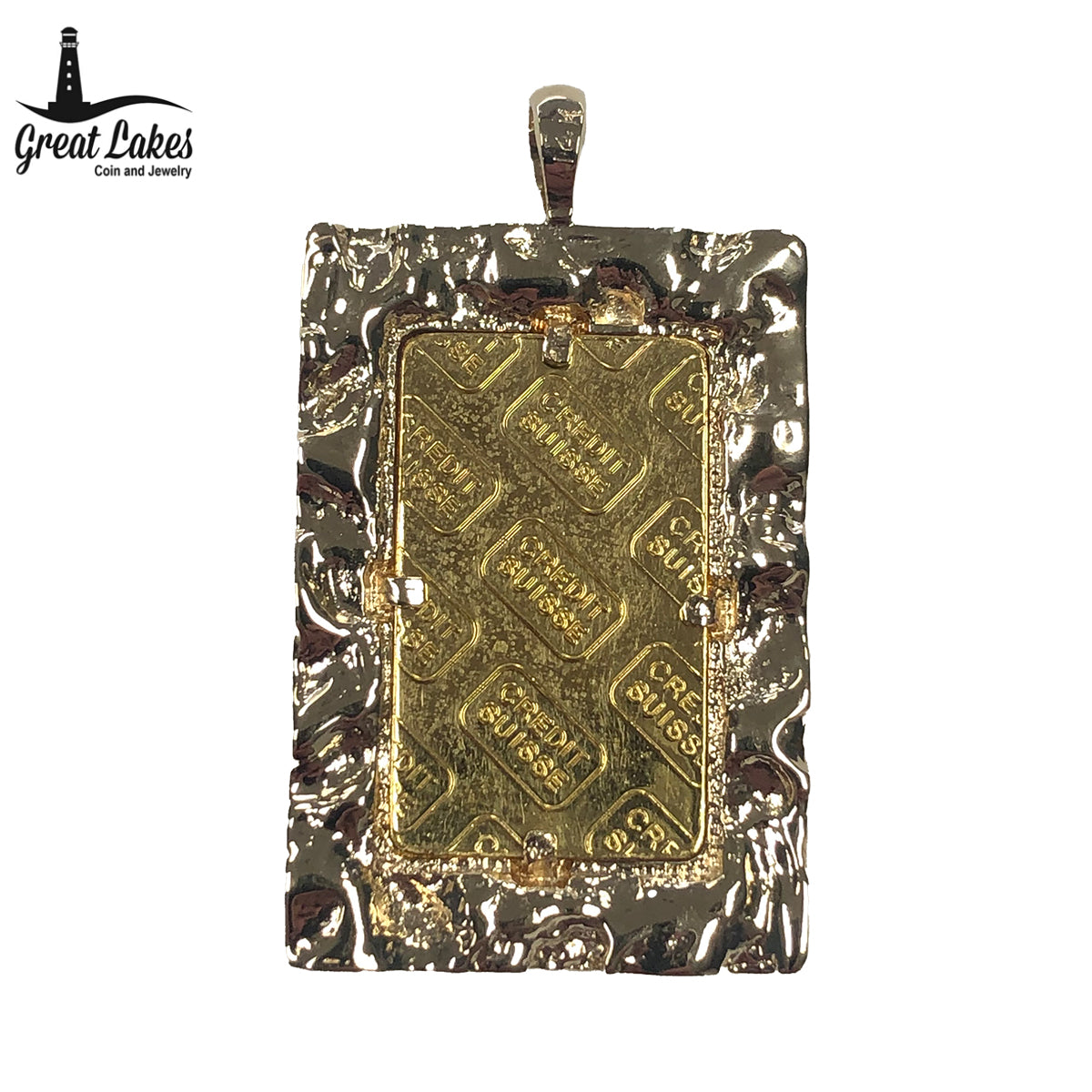 Credit Suisse 2.5 g Gold Bar 14 k Pendant