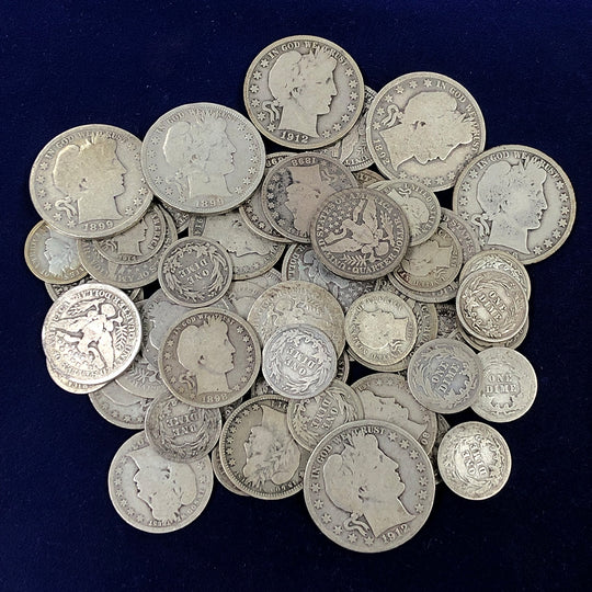 $12.30 FV Barber Coinage (Average Circulated / Better)