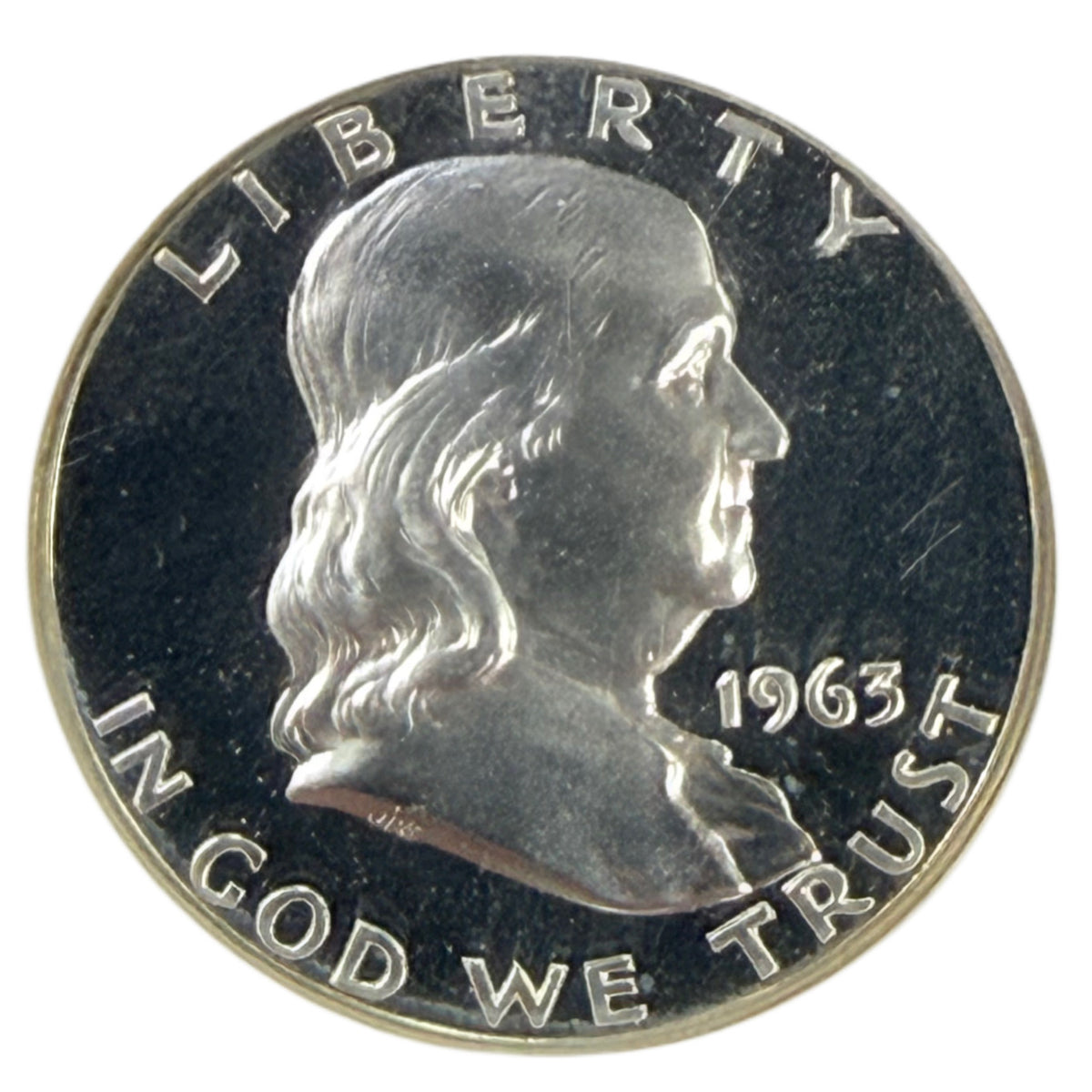 1963 Franklin Half Dollar NGC PF67 Cameo