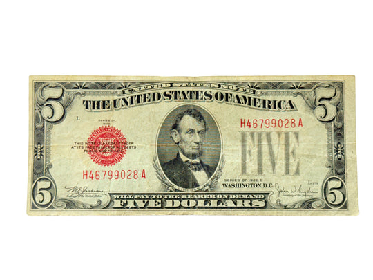 1928-E $5 Legal Tender (VF)