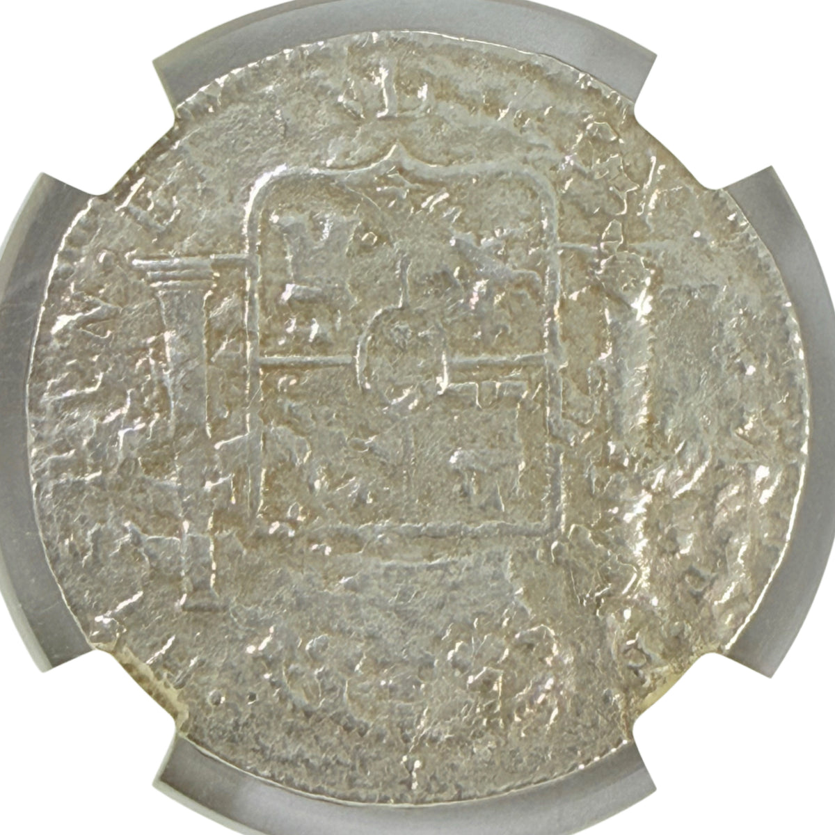 Spanish Colonial El Cazador Shipwreck Silver 8 Reales Genuine NGC