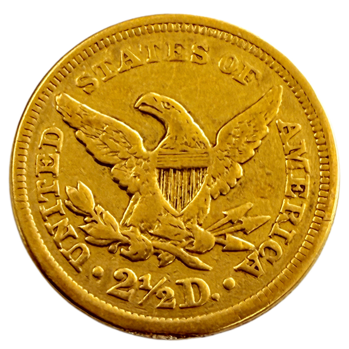 1855 $2.50 Liberty Gold Quarter Eagle (Low Premium)