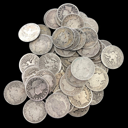 $15 FV Barber Quarters (AG/Slicks)